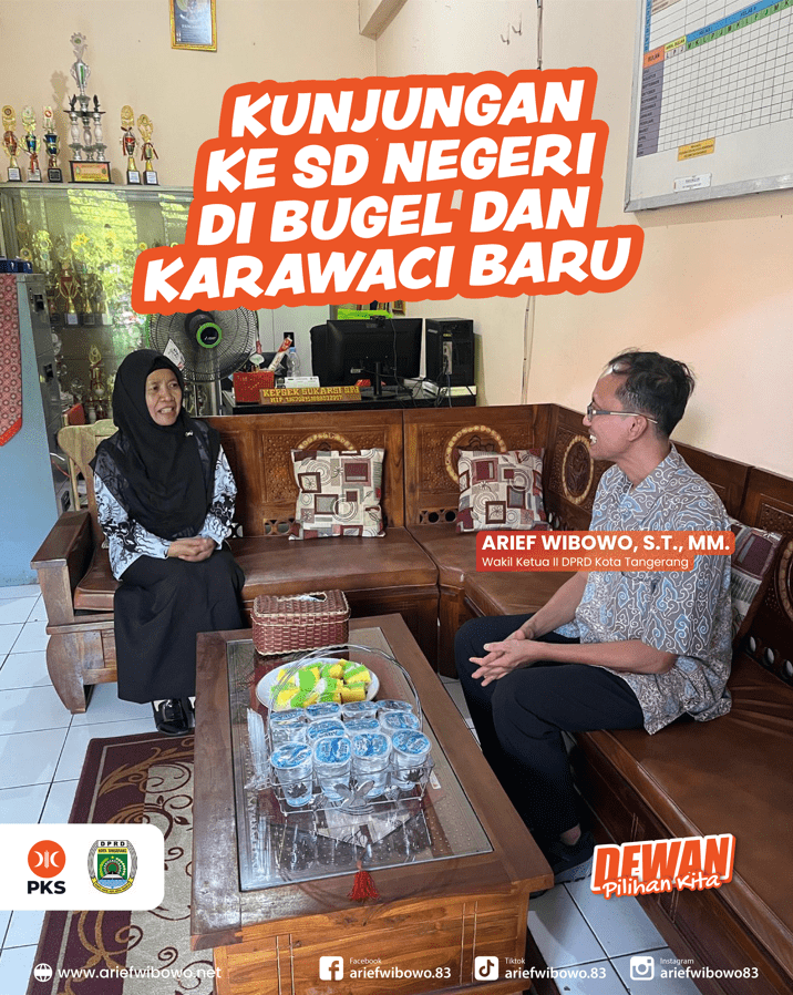 Meubeler Baru untuk SD Negeri di Bugel dan Karawaci Baru Hasil Advokasi Arief Wibowo 1 - Arief Wibowo DPRD Kota Tangerang
