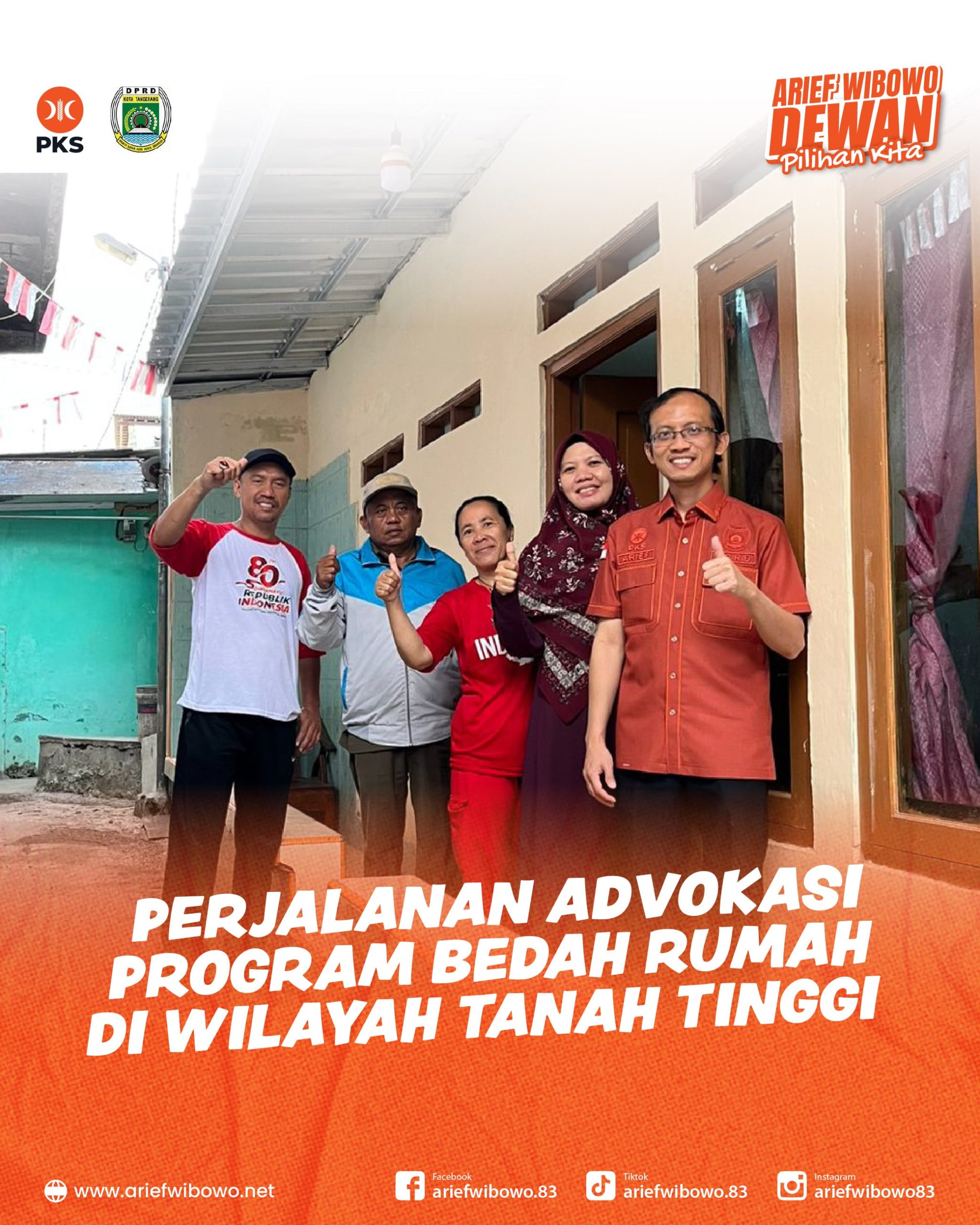 Perjalanan Advokasi Bedah Rumah di Wilayah Tanah Tinggi oleh Arief Wibowo 1 - DPRD Kota Tangerang Arief Wibowo