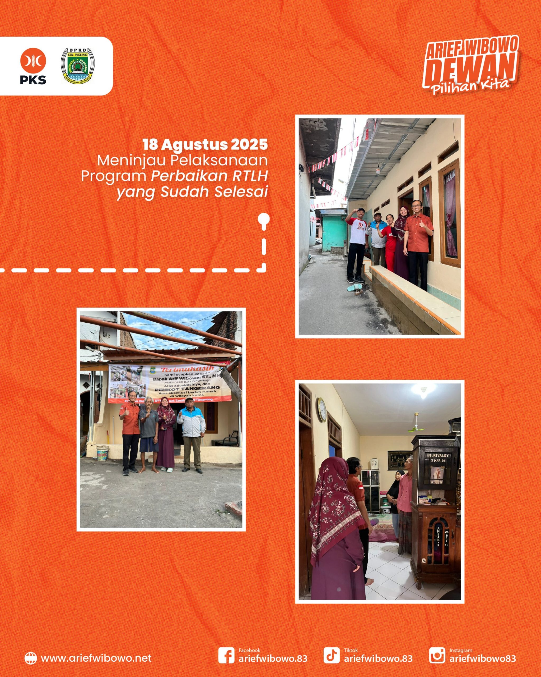 Perjalanan Advokasi Bedah Rumah di Wilayah Tanah Tinggi oleh Arief Wibowo 1 - DPRD Kota Tangerang Arief Wibowo