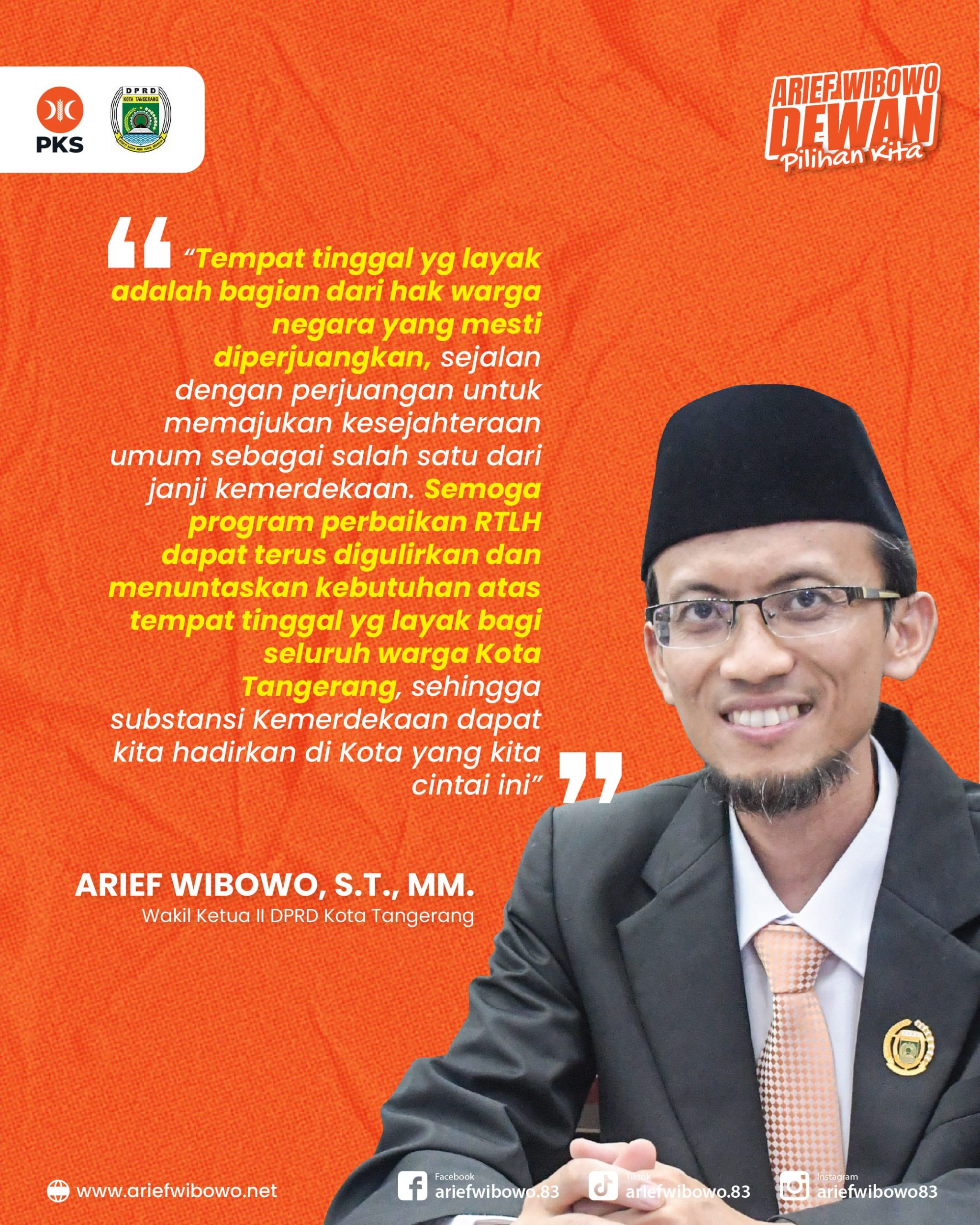 Perjalanan Advokasi Bedah Rumah di Wilayah Tanah Tinggi oleh Arief Wibowo 1 - DPRD Kota Tangerang Arief Wibowo