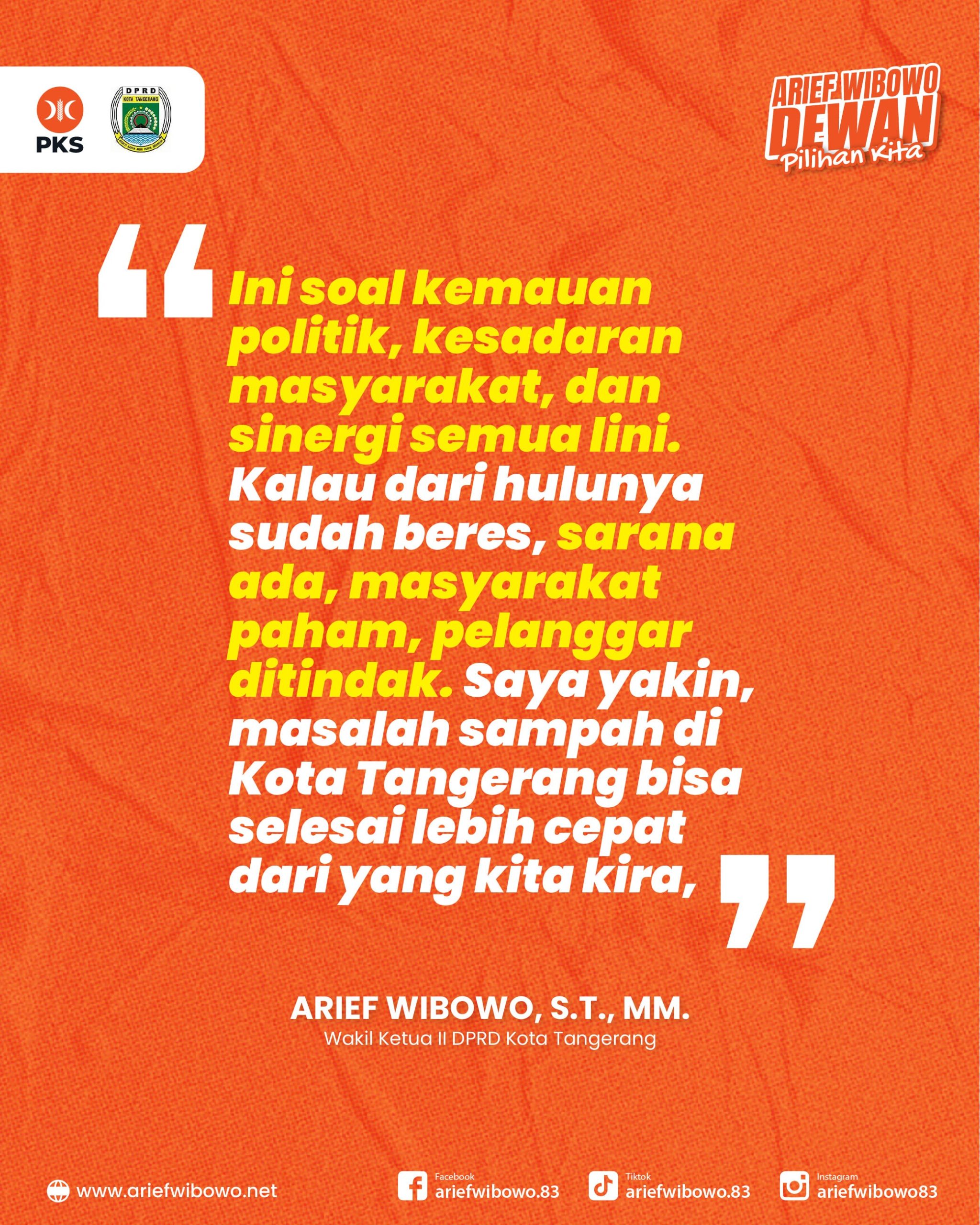 Sampah Mengantri Ditengah Jalan Ciledug, Gimana Solusinya Begini Kata Arief Wibowo - DPRD Kota Tangerang Ariefff Wibowo